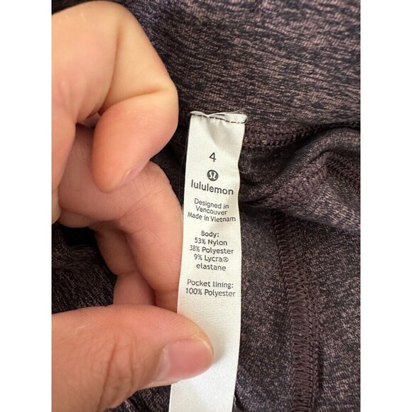 Lululemon Ready To Rulu Jogger Pant *29" Heathered Purple Black Pocket Women's 4 - Picture 6 of 8